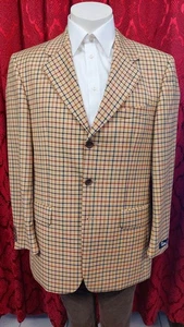 Chaqueta de verano Tatari Royal talla 48 beige a cuadros S502A - Imagen 1 de 7
