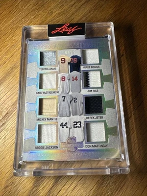 Williams Mantle Jeter Jackson 2025 Hoja Espectacular Héroes de Béisbol 9/15 Sox, Nueva York Foto 1 de 3