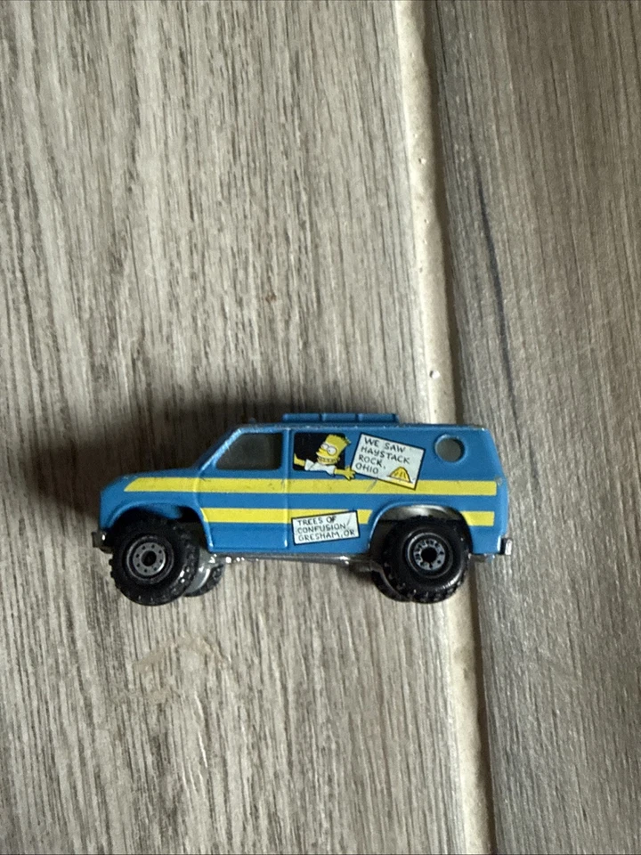 Hot Wheels 1990 Simpsons Family Camper Scene Machine 1977 Baja Breaker Van Foto 1 de 3