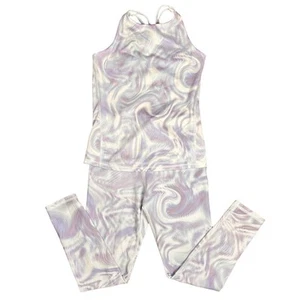 All In Motion Girls 2 Piece Activewear Cheer Dance Fitness Set Purple Medium 8 - Picture 1 of 6