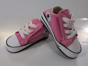 Converse Chuck Taylor All Star Turnschuhe Rosa Säugling/Kleinkind Größe 2 EUC!! - Bild 1 von 8