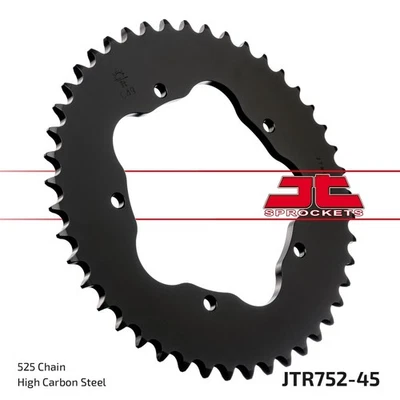 JT Rear Sprocket 45/525 JTR752.45 1pc For Ducati Monster 800 S2R 2005-2007 - Imagem 1 de 4