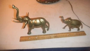 2- Sammlerstück Messing Elefantenfiguren - Bild 1 von 4