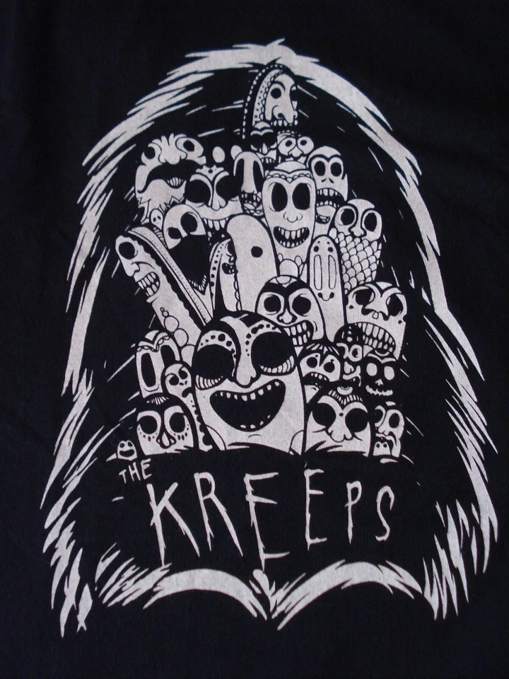 ERGO THE KREEPS Camiseta Para Hombre Ropa de Calle Patinador BLEMA *NOS* Gráfico Delantero Trasero  Foto 1 de 4