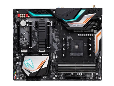 For GIGABYTE X470 AORUS GAMING 5 WIFI motherboard AM4 DDR4 64G HDMI ATX Tested - Image 1 of 4