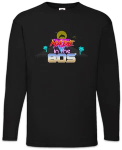 Made In The 80s Langarm T-Shirt Audio Synthesizer Sound Wave Electro DJ MC Fun - Picture 1 of 1