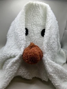 Gus the Ghost with Pumpkin Decorative Pillow - New - Picture 1 of 1