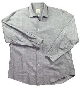 Ben Sherman Dress Shirt Mens 17.5 Houndstooth Geometric Slim Fit Casual Street - Picture 1 of 10