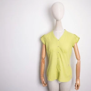 Blusa Camisa ARCTERYX Para Mujer Amarilla Trekking Senderismo Secado Rápido Manga Corta M - Imagen 1 de 7
