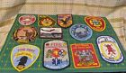 VARIETY LOT OF 11 VINTAGE FIRE DEPARTMENT PATCHES UNUSED & USED NO STAINS