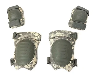 JUEGO DE ALMOHADILLAS DE RODILLA Y CODO militares de EE. UU. McGuire Nicholas ACU TALLA ÚNICA COMO NUEVA - Imagen 1 de 7