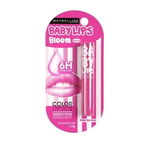 Maybelline Baby Lips Moisturizing Lip Balm, Pink Bloom, 1.7g - Picture 1 of 5