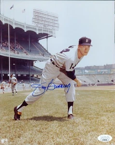 Jim Bunning Detroit Tigers Signed 8x10 Glossy Photo JSA Authenticated - Picture 1 of 2