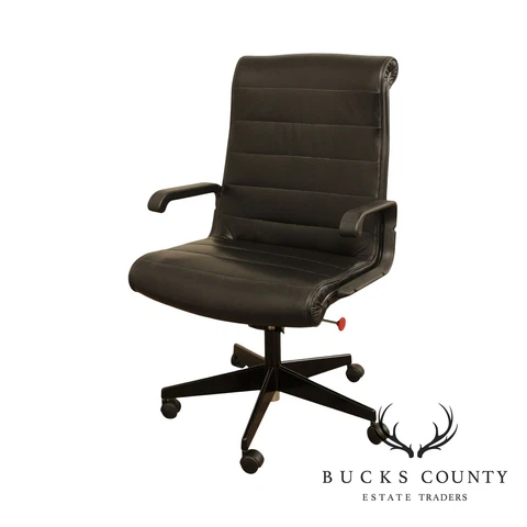 Quality Modern Black Leather Desk Chair Cover