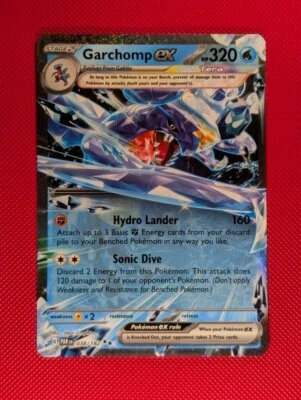 Garchomp ex 038/182 Sv04: Paradox Rift Holo Pokemon TCG (NM) - Image 1 of 2