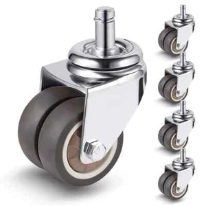 Office Chair Wheels, Heavy Duty Rubber Chair Casters , 2 Inch Gaming, Computer, - Picture 1 of 6