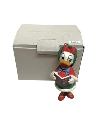 Vintage Disney Grolier Christmas Ornament Caroling DAISY DUCK with Box - Image 1 of 4