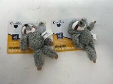 Lot of 2 - Ourpets Company-Sloth Play-n-squeak Cat Toy Small