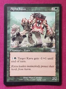 Magic The Gathering PLANESHIFT ALPHA KAVU green card MTG - Picture 1 of 2