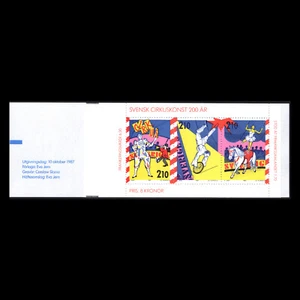 Sweden 1987 - Swedish Circus Art BOOKLET - Sc 1656b MNH - Picture 1 of 2