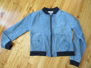 Living Doll S Full Zip Light Denim Jacket Great Preowned condition Cute! - Picture 1 of 5