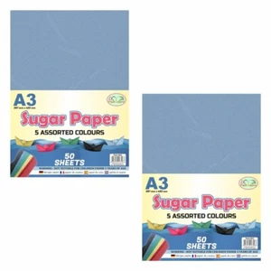A3 Sugar Paper 100 Sheets Recycled Papers Arts & Craft Scrapbooking Origami DIY - Picture 1 of 13