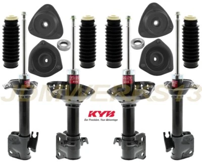 KYB 4 СТОЙКИ АМОРТИЗАТОРЫ СТОЙКИ КРЕПЛЕНИЯ БОТИНКИ НАБОР для SUBARU IMPREZA СЕДАН WRX 04 - 07 - Изображение 1 из 3
