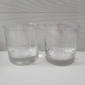 Jeffersons Collectible Whiskey Glasses 8 Oz Lot Of Two Glasses     - Picture 1 of 3