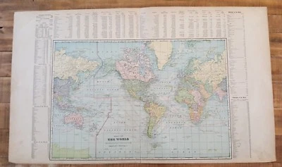 Antique MAP OF THE WORLD - Atlas Of DODGE County Nebraska - Ogle & Co. 1902 - Image 1 of 4