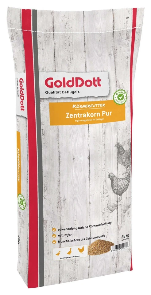 Hühnerfutter GoldDott Zentrakorn Pur, 25 Kg, neues Design neuer Name - Bild 1 von 1
