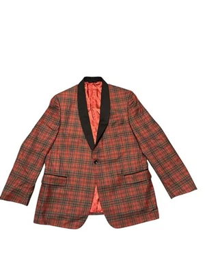 Chaqueta de cena Brooks Brothers tartán a cuadros Reda selección especial Regent 46R Foto 1 de 4