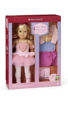 AMERICAN GIRL Costco эксклюзивный блондинка сверкающий балерина кукла наряды книга новый в коробке - Изображение 1 из 4