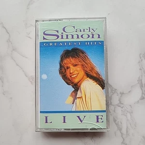 Carly Simon, Greatest Hits Live Cassette Tape 1988 GREAT condition with lyrics - Picture 1 of 9