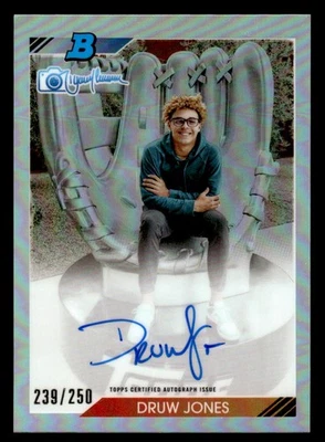 Bowman's Best #92RJA-DJ Druw Jones 1992 2023 por Randy Johnson automático #/250 Foto 1 de 2
