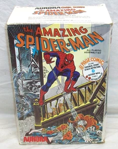 Amazing Spider-Man Aurora Modellbausatz Nr. 1974 182 (Comicszenen) Neuzustand - Bild 1 von 9