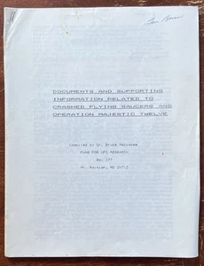 Bruce Maccabee / Documents and Supporting Information Related to Crashed 1st ed - Picture 1 of 1