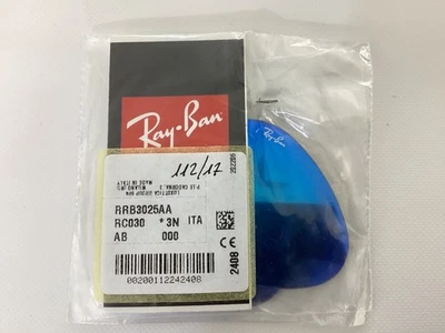 LENTI DI RICAMBIO RAY BAN RB 3025 COL 112/17 Flash Blu CAL 58 NEW ORIGINAL LENS - Immagine 1 di 3