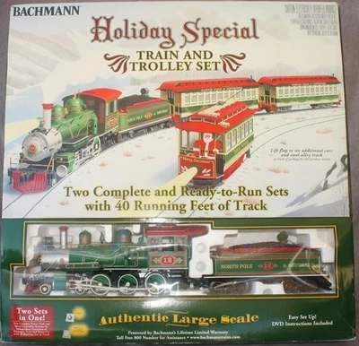 Bachmann Holiday Special Train and Trolley Set 90054 - Image 1 of 4