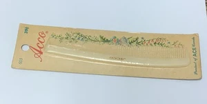 Vintage New 7-Inch ACCO White Comb 603 - Product Of ACE Combs - Picture 1 of 3