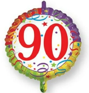 Palloncini compleanno 90 anni in mylar cm 45 addobbo decorazione festa party - Foto 1 di 1