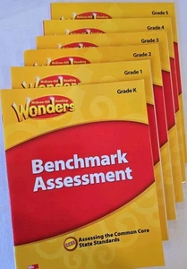 Reading Wonders Grades K-5 Benchmark Assessment Books McGraw-Hill - Picture 1 of 16