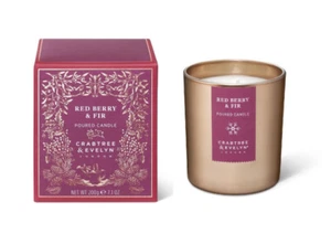 Crabtree & Evelyn Red Berry & Fir Large Candle 200g - Picture 1 of 1