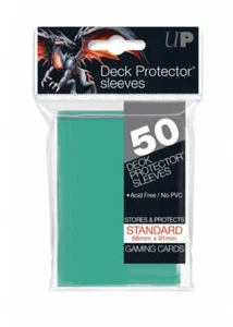50 x Ultra Pro Deck Protector Sleeves Gloss AQUA Pokemon MTG Trading Cards - Picture 1 of 3