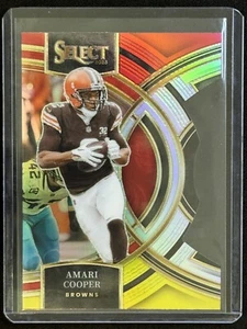Amari Cooper - 2023 Select Premier Level Red/Yellow Die-Cut Prizm #147 Browns - Picture 1 of 2