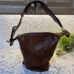 Auténtico bolso de mano/cubo grande clásico con logotipo de Marco Valentino para mujer - Imagen 1 de 15