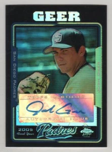 2005 Topps Chrome Update Black Refractor #228 Josh Geer Padres Auto ###/200 - Picture 1 of 1