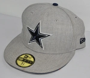 New Era 59FIFTY DALLAS COWBOYS (Size 7 3/8) Gray Cap Blue Star (Pre-owned) - Picture 1 of 8