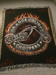 OCC Orange County Choppers cotton throw blanket