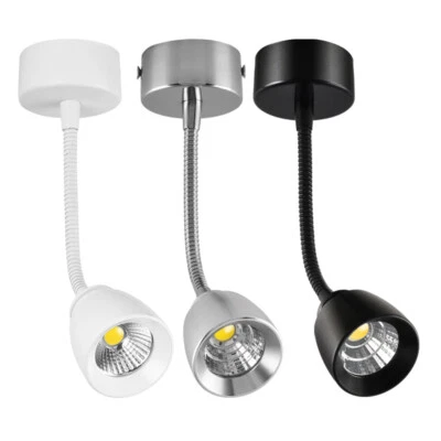 Gooseneck LED COB Ceiling Light Adjustable Picture Spotlight Lamp Fixture Hotel - Image 1 of 4