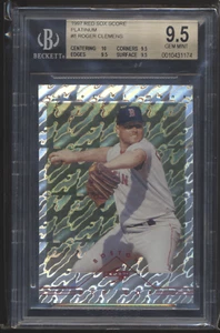 1997 Red Sox Score Platinum Roger Clemens #8 BGS 9.5 VHTF Rare - Imagen 1 de 2